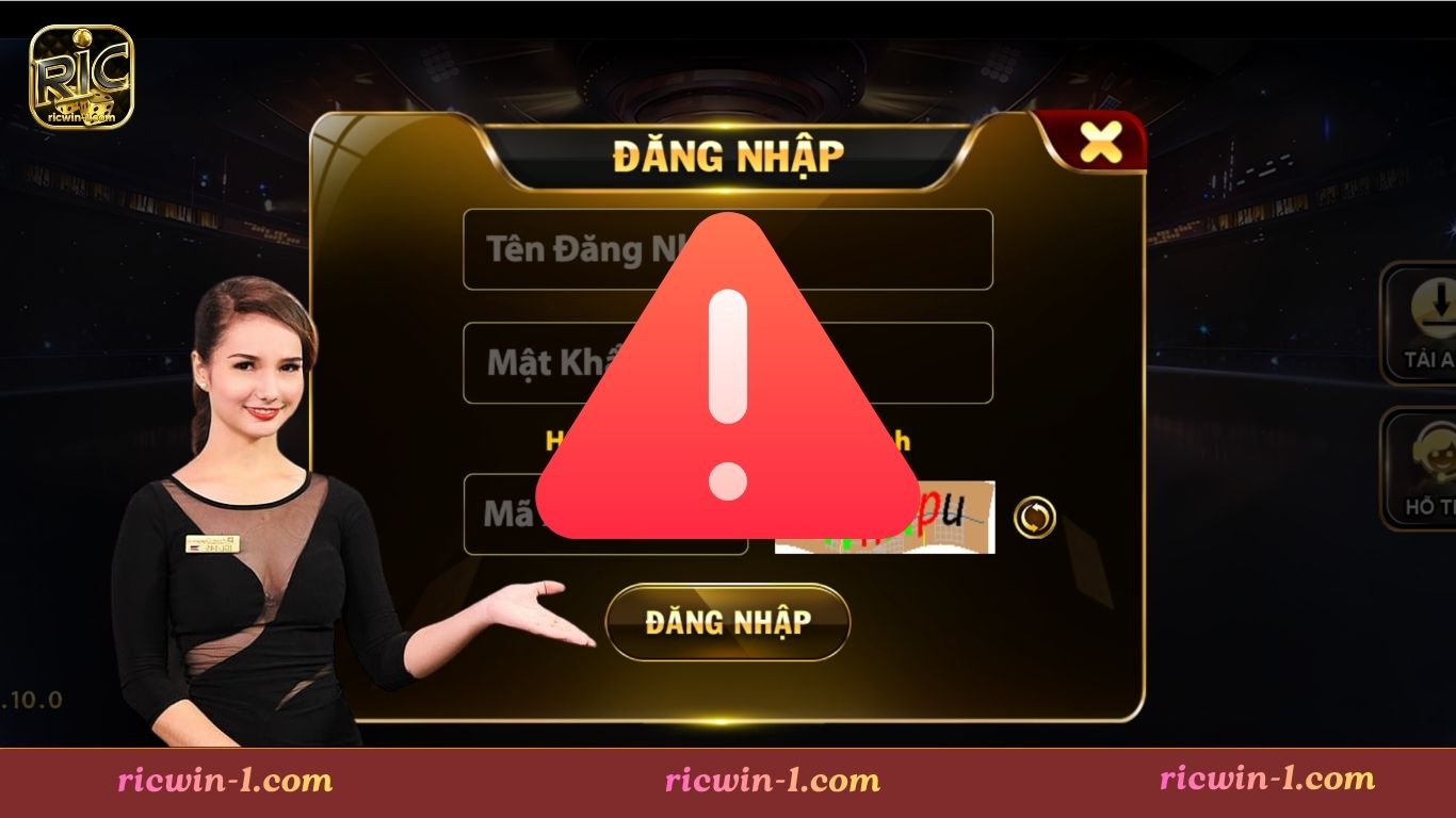 Các lỗi thường gặp khi đăng nhập Ricwin và cách xử lý